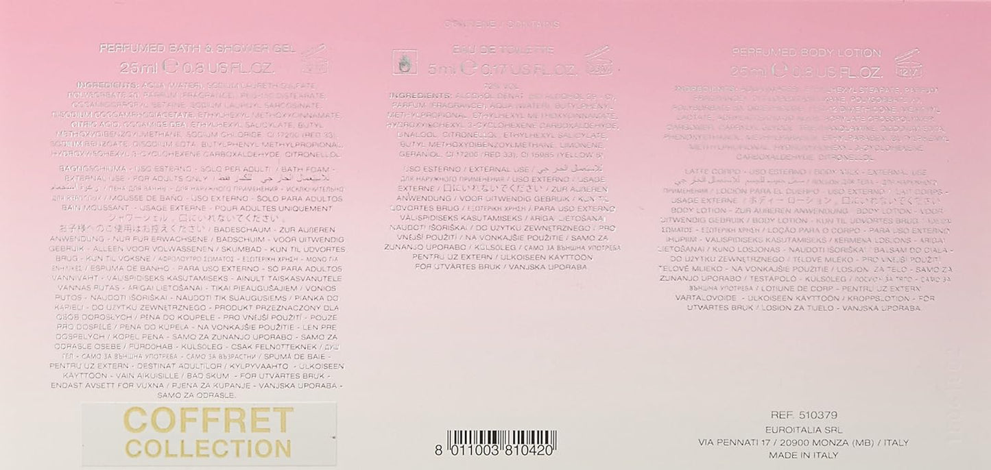 Versace Versace Bright Crystal By Versace for Women - 3 Pc Gift Set 5ml Edt Splash, 2x25ml Shower Gel, Body, 3count