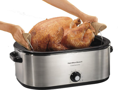 Hamilton Beach 28 Lb Turkey Roaster 22 Quart Oven