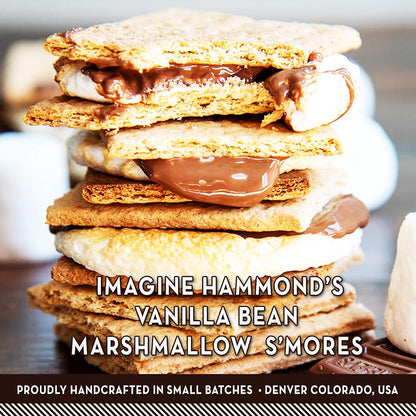 Hammond’s Candies Gourmet Marshmallows – Strawberry Creme | Great for Snacking, Hot Chocolate, S’mores, Baking | Gluten-Free, Kosher, Handcrafted in the USA | 2 Pack