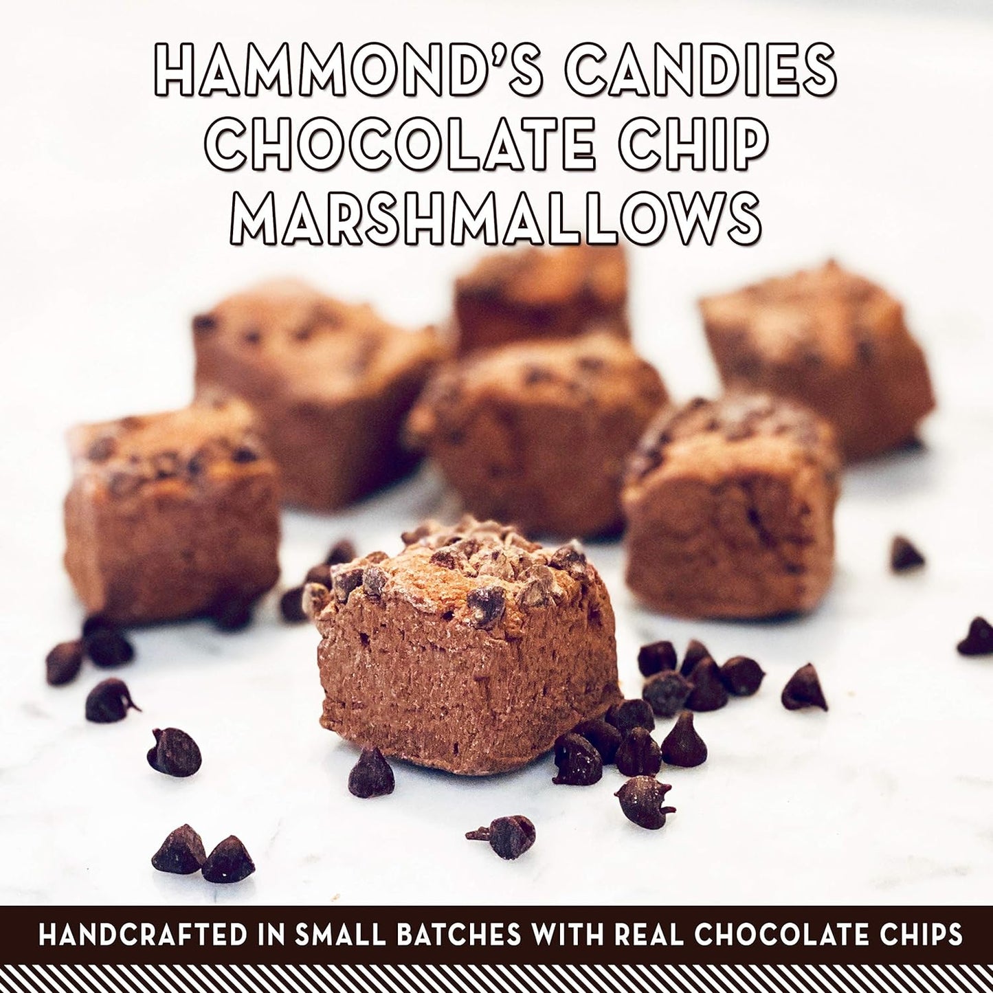 Hammond’s Candies Gourmet Marshmallows – Strawberry Creme | Great for Snacking, Hot Chocolate, S’mores, Baking | Gluten-Free, Kosher, Handcrafted in the USA | 2 Pack
