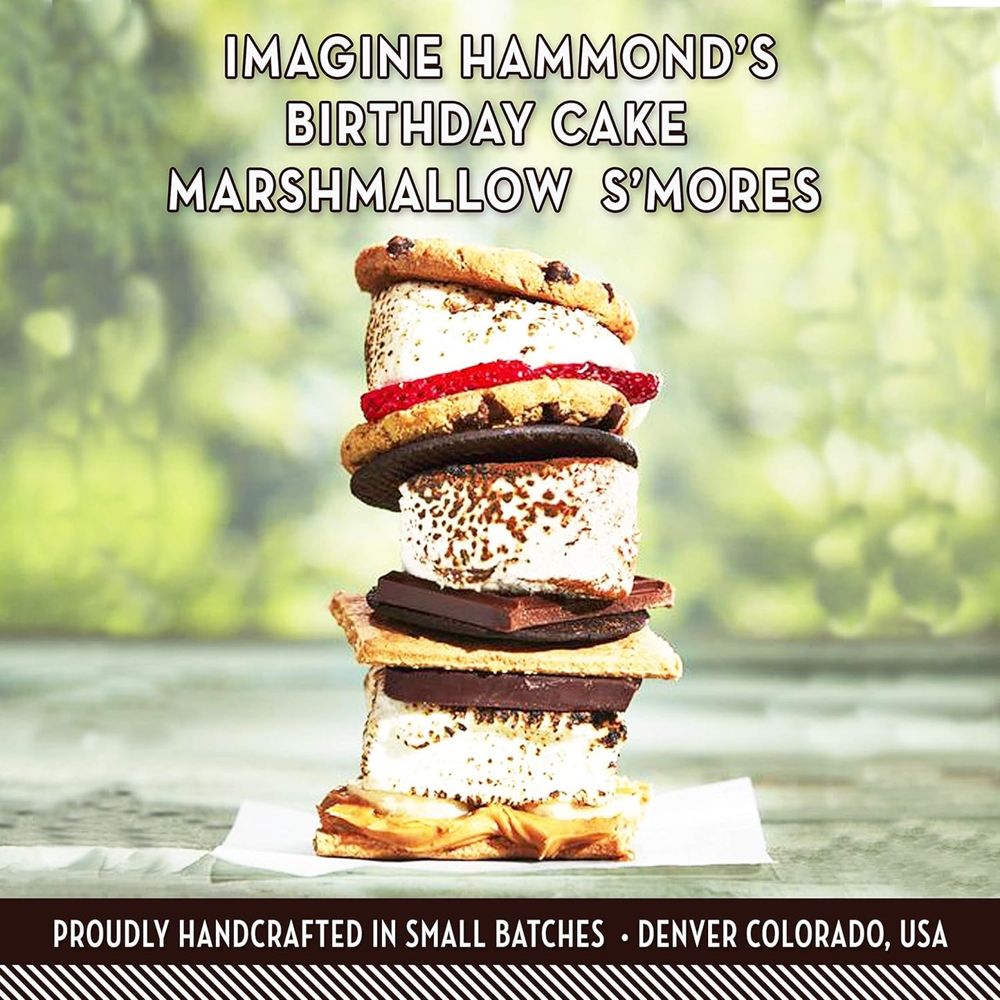 Hammond’s Candies Gourmet Marshmallows – Strawberry Creme | Great for Snacking, Hot Chocolate, S’mores, Baking | Gluten-Free, Kosher, Handcrafted in the USA | 2 Pack