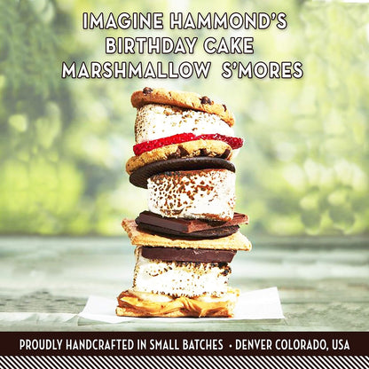 Hammond’s Candies Gourmet Marshmallows – Strawberry Creme | Great for Snacking, Hot Chocolate, S’mores, Baking | Gluten-Free, Kosher, Handcrafted in the USA | 2 Pack