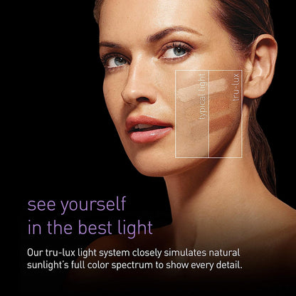 simplehuman 8" Round Sensor Makeup Mirror with Touch-Control Brightness, 5X Magnification, Rechargeable and Cordless, White Stainless Steel