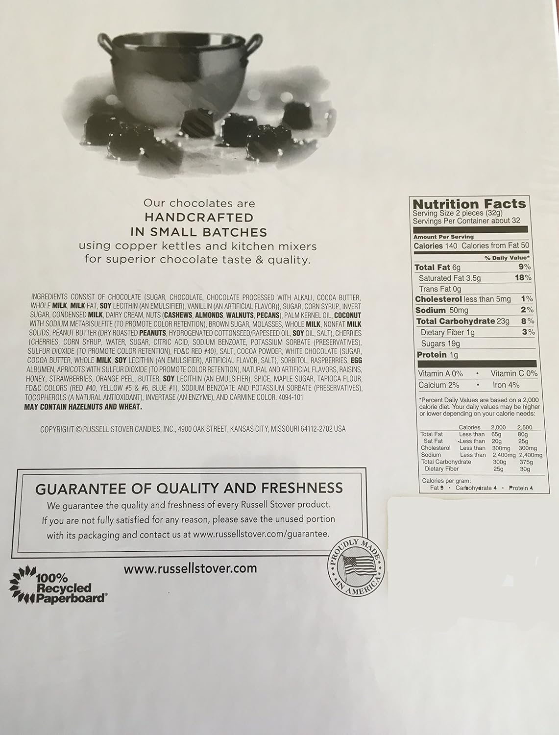 Russell Stover Assorted Chocolates, 16 oz. Box