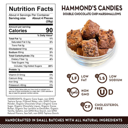Hammond’s Candies Gourmet Marshmallows – Strawberry Creme | Great for Snacking, Hot Chocolate, S’mores, Baking | Gluten-Free, Kosher, Handcrafted in the USA | 2 Pack