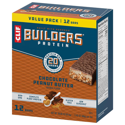 CLIF Builders - Chocolate Peanut Butter Flavor 2.4 oz. (12 Pack)