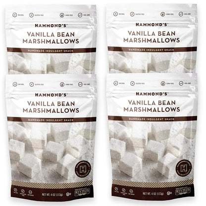 Hammond’s Candies Gourmet Marshmallows – Strawberry Creme | Great for Snacking, Hot Chocolate, S’mores, Baking | Gluten-Free, Kosher, Handcrafted in the USA | 2 Pack