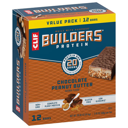 CLIF Builders - Chocolate Peanut Butter Flavor 2.4 oz. (12 Pack)