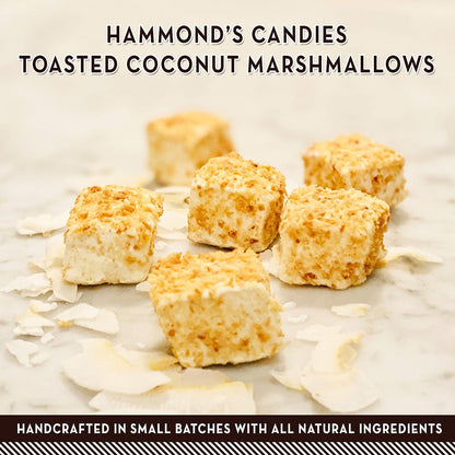 Hammond’s Candies Gourmet Marshmallows – Strawberry Creme | Great for Snacking, Hot Chocolate, S’mores, Baking | Gluten-Free, Kosher, Handcrafted in the USA | 2 Pack