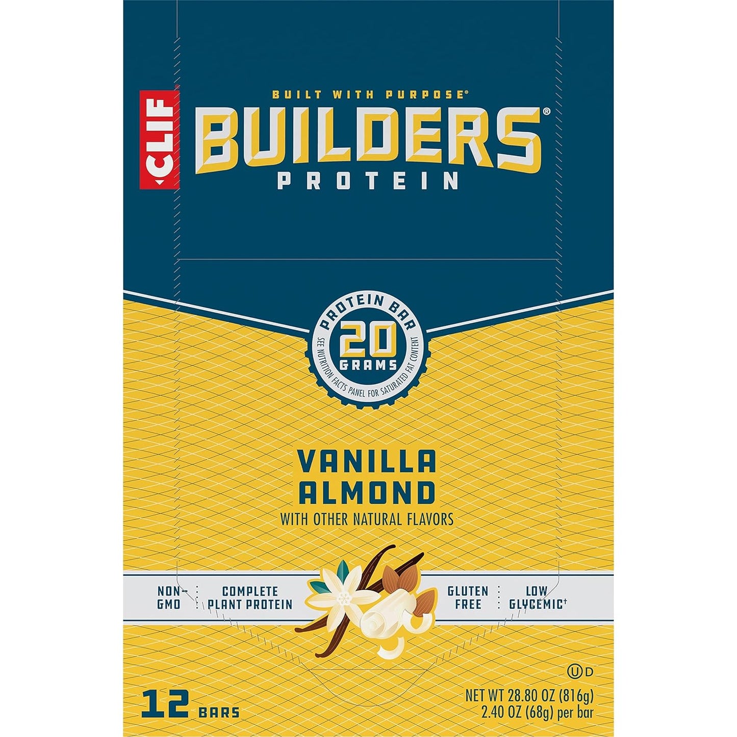 CLIF Builders - Chocolate Peanut Butter Flavor 2.4 oz. (12 Pack)